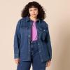 imageAmazon Essentials Demis Pick Womens OversizedFit Heavyweight Denim Shirt JacketMedium Wash