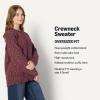 imageAmazon Essentials Demis Pick Womens OversizedFit MultiColor Heavyweight Crewneck SweaterBurgundy Marl