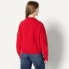 imageAmazon Essentials Demis Pick Womens RelaxedFit Cable Crewneck SweaterRed