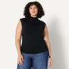 imageAmazon Essentials Demis Pick Womens SlimFit Sleeveless HighNeck TopBlack