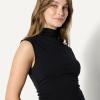 imageAmazon Essentials Demis Pick Womens SlimFit Sleeveless HighNeck TopBlack