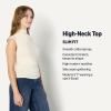 imageAmazon Essentials Demis Pick Womens SlimFit Sleeveless HighNeck TopCream