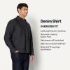 imageAmazon Essentials Mens Modern OversizedFit Denim ButtonDown ShirtBlack