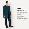 imageAmazon Essentials Mens Modern OversizedFit Heavyweight Parka JacketDark Teal Green