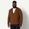 imageAmazon Essentials Mens RelaxedFit Cotton Blend CardiganCaramel Heather