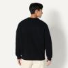 imageAmazon Essentials Mens RelaxedFit Cotton Blend Textured Crewneck Pullover SweaterBlack