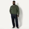 imageAmazon Essentials Mens RelaxedFit Cotton Blend Textured Crewneck Pullover SweaterDark Olive