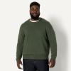 imageAmazon Essentials Mens RelaxedFit Cotton Blend Textured Crewneck Pullover SweaterDark Olive