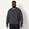 imageAmazon Essentials Mens RelaxedFit Faux Mohair Crewneck Pullover SweaterCharcoal Heather
