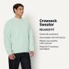imageAmazon Essentials Mens RelaxedFit Faux Mohair Crewneck Pullover SweaterPastel Green