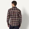 imageAmazon Essentials Mens RelaxedFit LongSleeve Flannel ShirtDark Burgundy Black Check Plaid