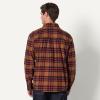 imageAmazon Essentials Mens RelaxedFit LongSleeve Flannel ShirtDark Chestnut Brown Red Simple Plaid