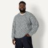 imageAmazon Essentials Mens RelaxedFit MultiColor Heavyweight Crewneck Pullover SweaterBlack Marl