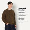 imageAmazon Essentials Mens RelaxedFit MultiColor Heavyweight Crewneck Pullover SweaterDark Brown Marl