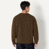 imageAmazon Essentials Mens RelaxedFit MultiColor Heavyweight Crewneck Pullover SweaterDark Brown Marl