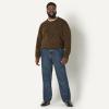 imageAmazon Essentials Mens RelaxedFit MultiColor Heavyweight Crewneck Pullover SweaterDark Brown Marl