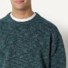 imageAmazon Essentials Mens RelaxedFit MultiColor Heavyweight Crewneck Pullover SweaterDark Teal Green Marl