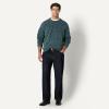 imageAmazon Essentials Mens RelaxedFit MultiColor Heavyweight Crewneck Pullover SweaterDark Teal Green Marl