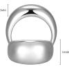 imageAmazon Essentials Womens Dome Band Ring Gold or Silver PlatedWHITE