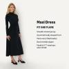 imageAmazon Essentials Womens Fit and Flare LongSleeved Short Maxi DressBlack