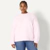 imageAmazon Essentials Womens OversizedFit Faux Mohair Crewneck SweaterPastel Lilac
