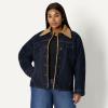 imageAmazon Essentials Womens OversizedFit FauxShearling Lined Denim JacketRinse