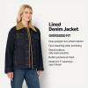 imageAmazon Essentials Womens OversizedFit FauxShearling Lined Denim JacketRinse