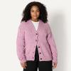 imageAmazon Essentials Womens OversizedFit MultiColor Heavyweight ButtonUp CardiganFuchsia Marl