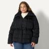 imageAmazon Essentials Womens OversizedFit Square Quilted Puffer Jacket with Adjustable WaistBlack