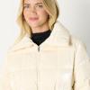 imageAmazon Essentials Womens OversizedFit Square Quilted Puffer Jacket with Adjustable WaistCream
