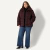 imageAmazon Essentials Womens OversizedFit Square Quilted Puffer Jacket with Adjustable WaistDark Maroon
