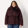 imageAmazon Essentials Womens OversizedFit Square Quilted Puffer Jacket with Adjustable WaistDark Maroon