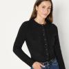 imageAmazon Essentials Womens RegularFit Faux Mohair ButtonDown CardiganBlack