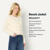 imageAmazon Essentials Womens RegularFit Wool Blend Boucle ButtonDown JacketCream