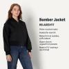 imageAmazon Essentials Womens RelaxedFit Bomber JacketBlack