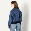 imageAmazon Essentials Womens RelaxedFit Bomber JacketMedium Blue Vintage