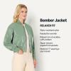 imageAmazon Essentials Womens RelaxedFit Bomber JacketSage Green