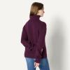 imageAmazon Essentials Womens RelaxedFit Cotton Blend Turtleneck Pullover SweaterBurgundy