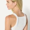imageAmazon Essentials Womens SlimFit Stretch Rib HighNeck TankWhite