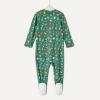 imageAmazon Essentials babygirls unisexbaby Cotton Footed Sleep and Play BodysuitRedHoliday