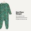 imageAmazon Essentials babygirls unisexbaby Cotton Footed Sleep and Play BodysuitRedHoliday