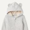 imageAmazon Essentials unisexbaby Sherpa Lined Full Zipper HoodieLight Grey Heather