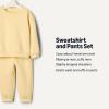 imageAmazon Essentials unisexbaby Sweatshirt ampamp Sweatpant SetButter Yellow