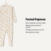 imageAmazon Essentials x Sofia Grainge Unisex Babies SnugFit Cotton Footed PajamasIvory Squirrel Picnic