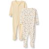 imageAmazon Essentials x Sofia Grainge Unisex Babies SnugFit Cotton Footed PajamasIvory Squirrel Picnic