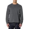 imageAmazon Essentials Demis Pick Mens RelaxedFit Long Sleeve HenleyCharcoal Heather