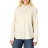 imageAmazon Essentials Demis Pick Womens OversizedFit Denim ButtonDown ShirtEcru