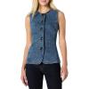 imageAmazon Essentials Demis Pick Womens RegularFit ButtonDown Denim VestMedium Blue Vintage