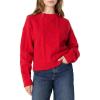 imageAmazon Essentials Demis Pick Womens RelaxedFit Cable Crewneck SweaterRed