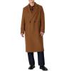 imageAmazon Essentials Mens RelaxedFit Double Breasted Wool Blend Longline TopcoatCaramel Heather